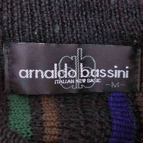 arnaldo bassini アクリル混 3Dニットセーター メンズ JPN:M